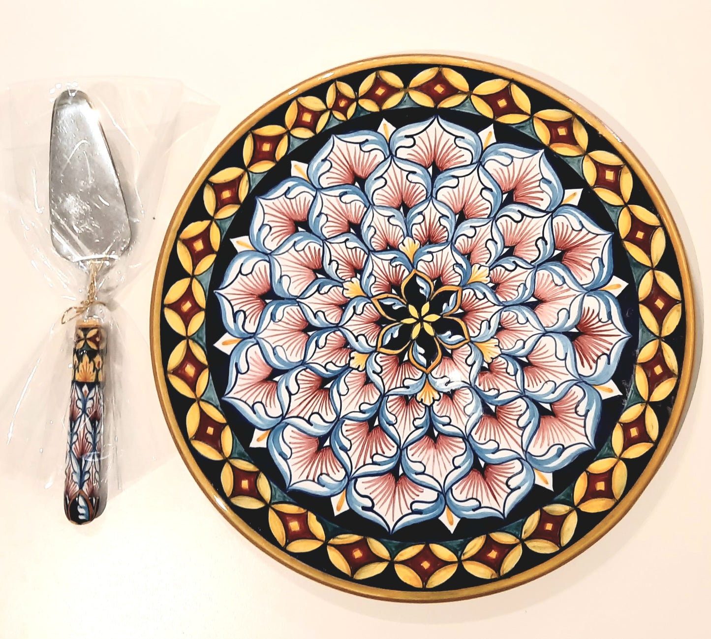 Vario geometric Sweet plate cm 33 with scoop