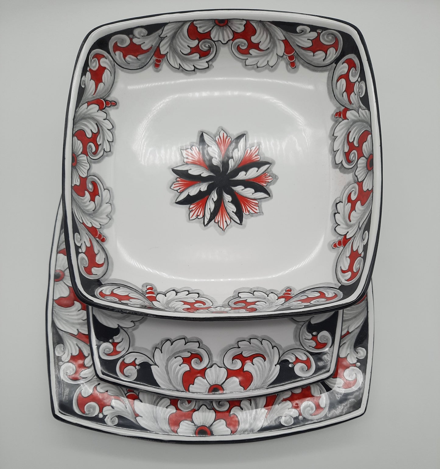 Table place Red Black Decoration