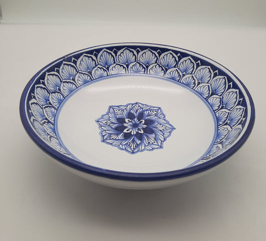 Ciotola cm 20 in ceramica dipinta a mano decoro Blù
