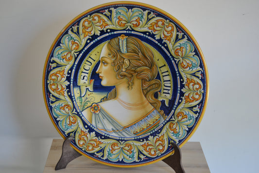 Piatto onda cm 48 Figura classica Donna