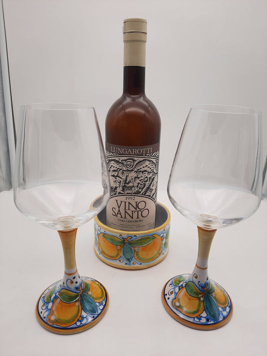 Limoni set di calici 55 cl con sottobottiglia