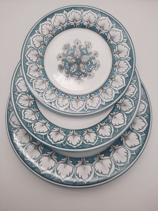 Posto Vario geometrico fondo verde