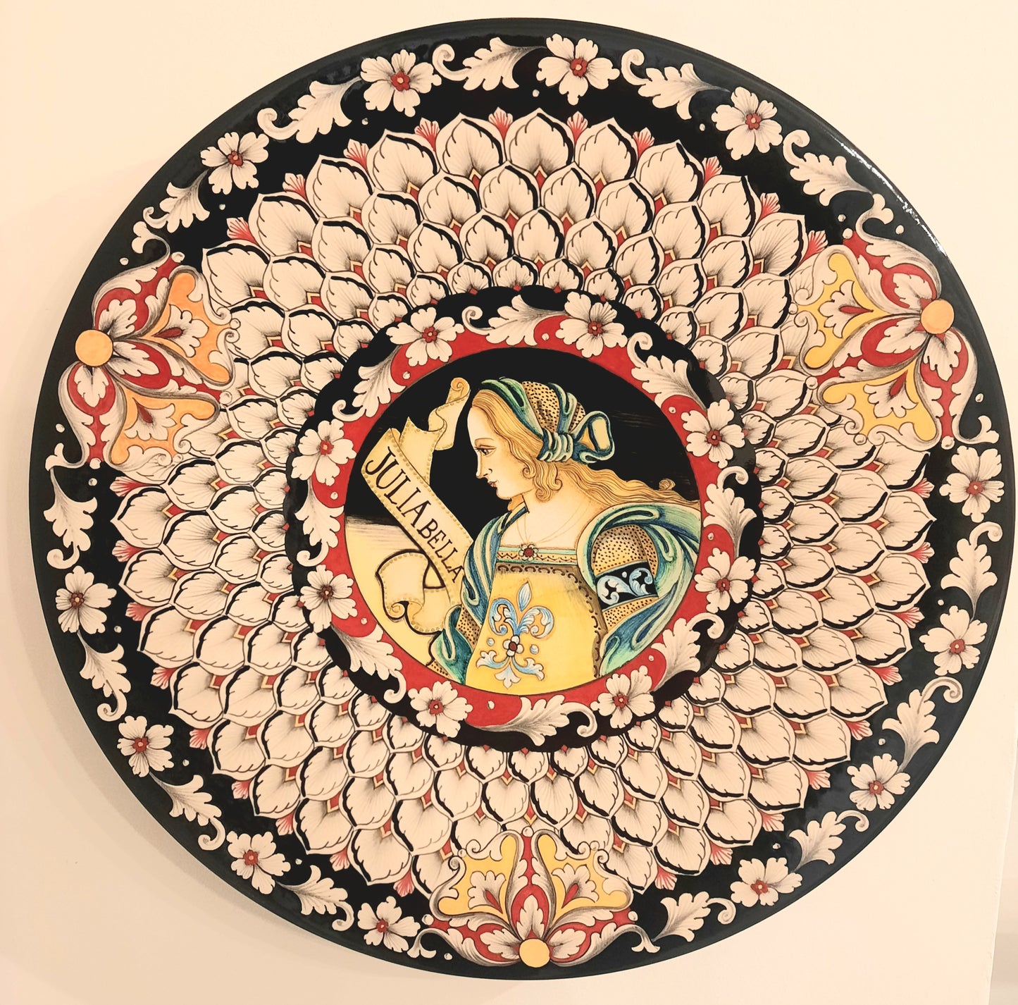 Plate Decoration Figure Classical Woman