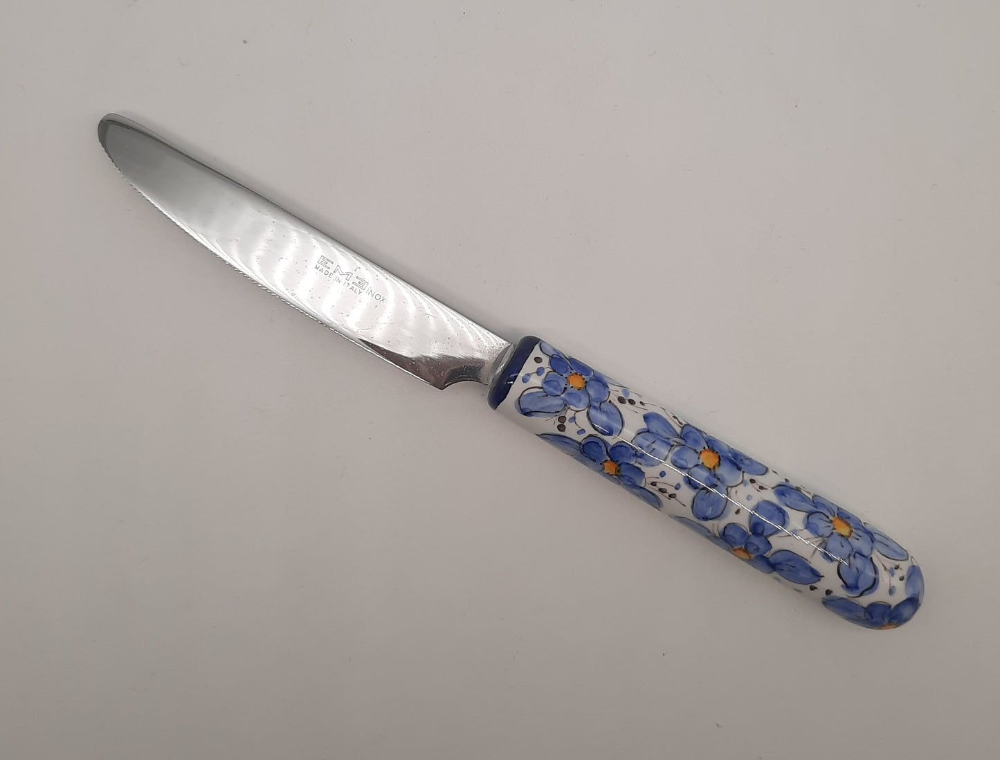 Table knife Blue Flowers decoration