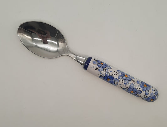 Small dessert spoon Blue Flowers Decor