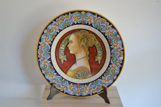 Plate with Classic Figure cm 52 Woman